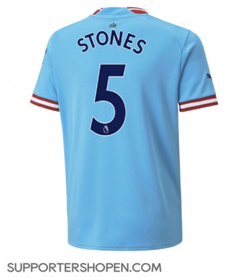 Manchester City John Stones #5 Hemma Matchtröja 2022-23 Kortärmad